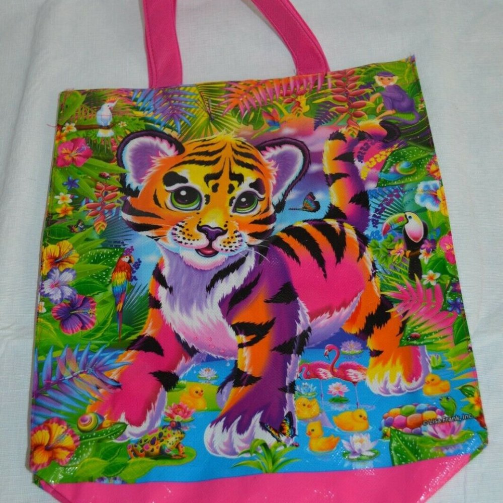 Vintage Lisa Frank Tiger Bag Reusable Tote